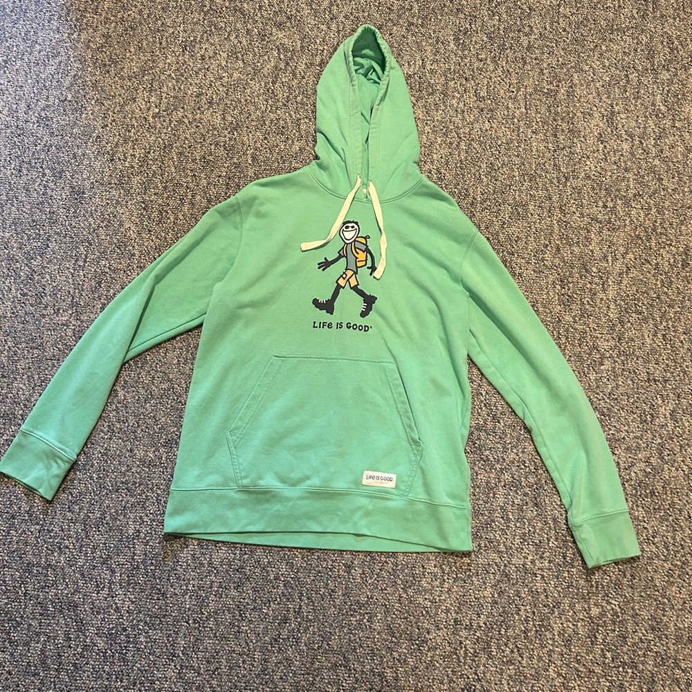 Life Is Good Aqua Hoodie